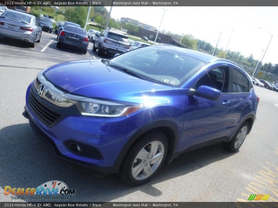 2019 Honda HR-V EX AWD Aegean Blue Metallic / Black Photo #5