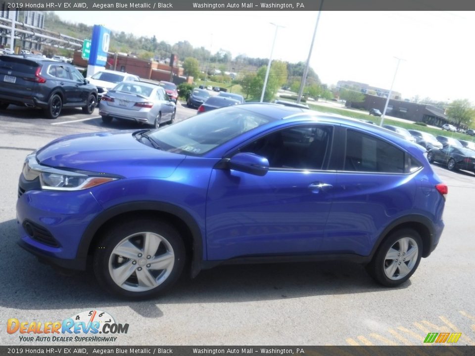 2019 Honda HR-V EX AWD Aegean Blue Metallic / Black Photo #6