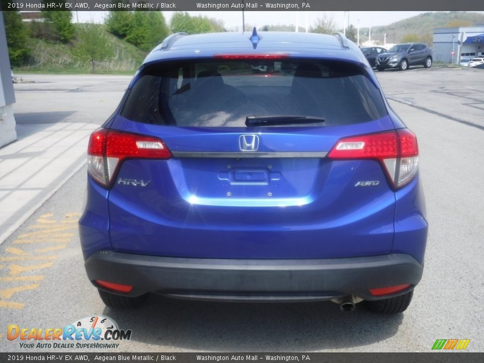 2019 Honda HR-V EX AWD Aegean Blue Metallic / Black Photo #8