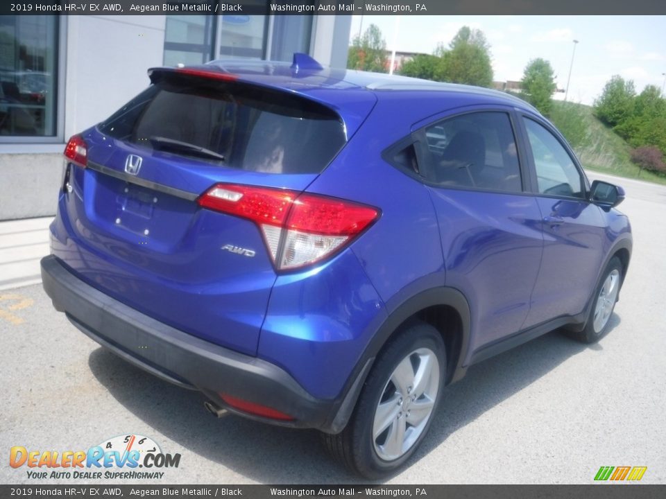2019 Honda HR-V EX AWD Aegean Blue Metallic / Black Photo #9