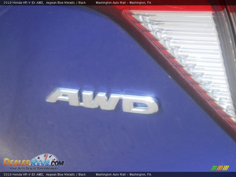 2019 Honda HR-V EX AWD Aegean Blue Metallic / Black Photo #10