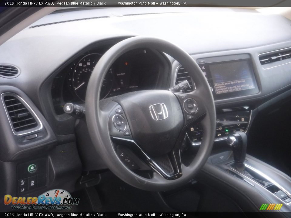 2019 Honda HR-V EX AWD Aegean Blue Metallic / Black Photo #13