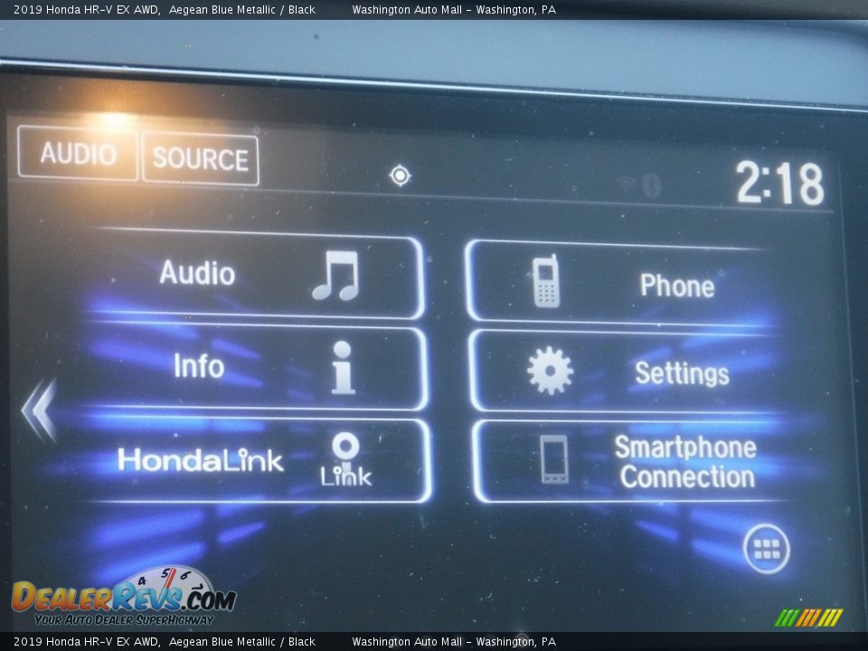 2019 Honda HR-V EX AWD Aegean Blue Metallic / Black Photo #19