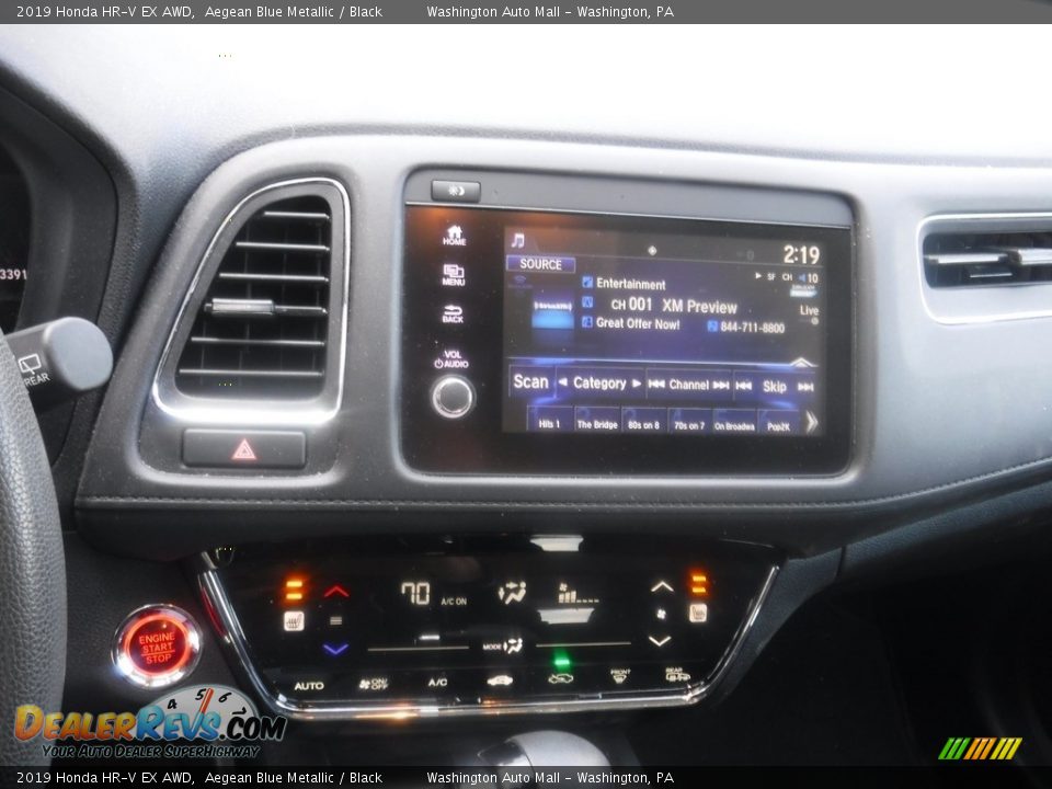 2019 Honda HR-V EX AWD Aegean Blue Metallic / Black Photo #22