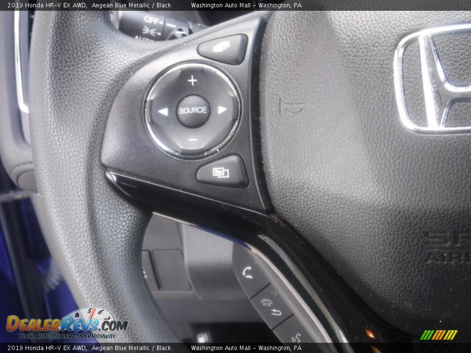 2019 Honda HR-V EX AWD Aegean Blue Metallic / Black Photo #24