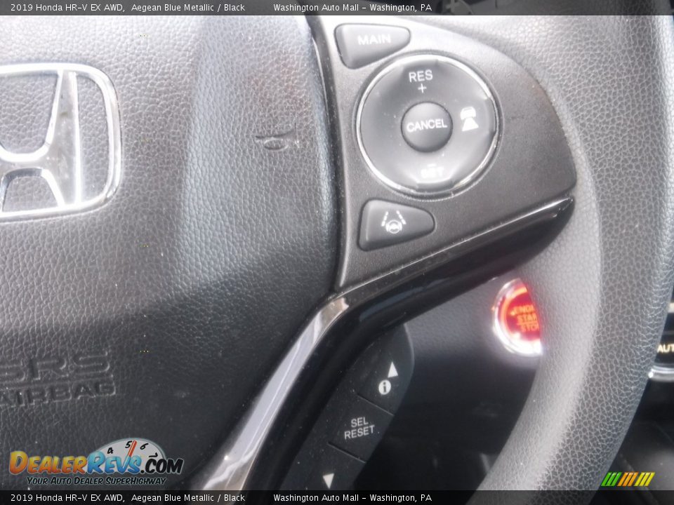 2019 Honda HR-V EX AWD Aegean Blue Metallic / Black Photo #25