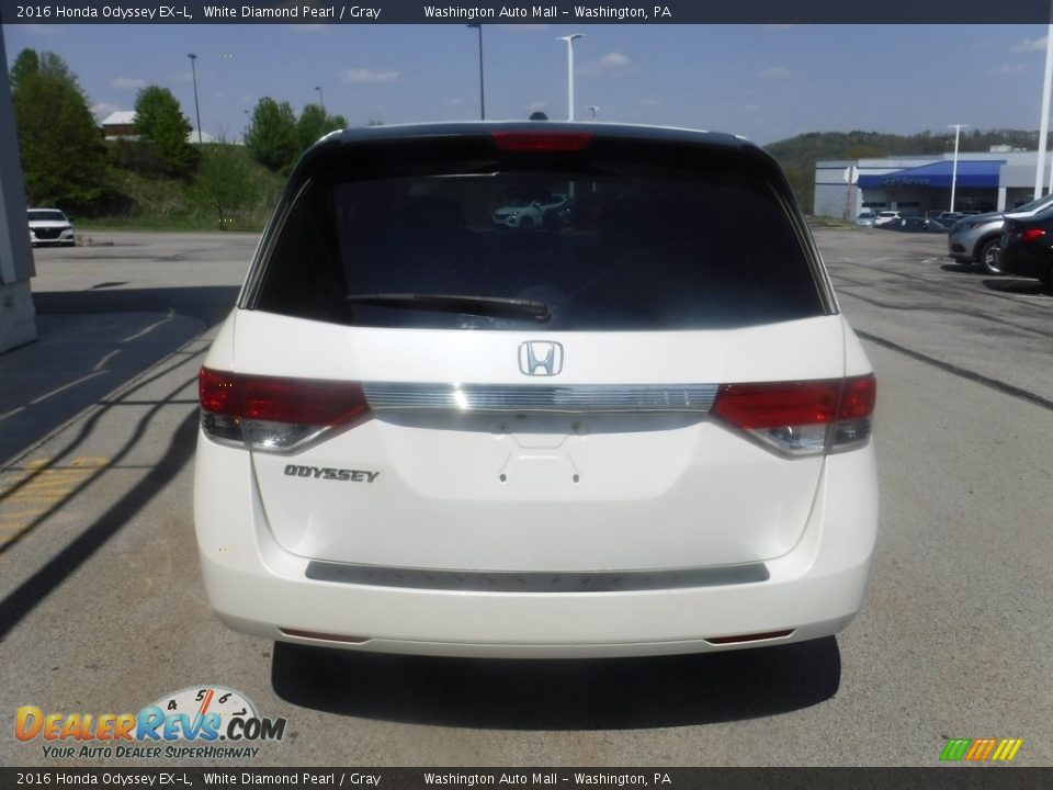 2016 Honda Odyssey EX-L White Diamond Pearl / Gray Photo #8