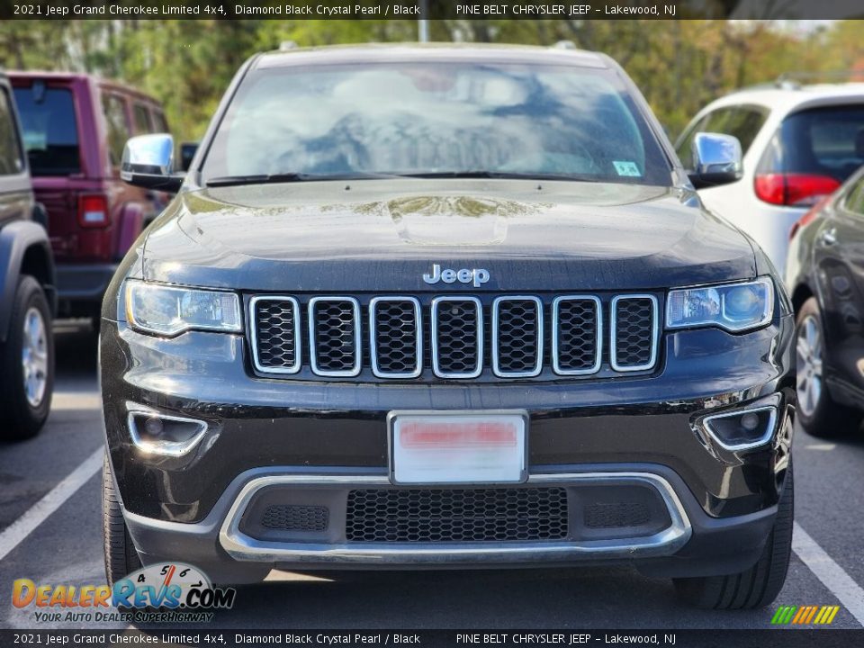 2021 Jeep Grand Cherokee Limited 4x4 Diamond Black Crystal Pearl / Black Photo #2