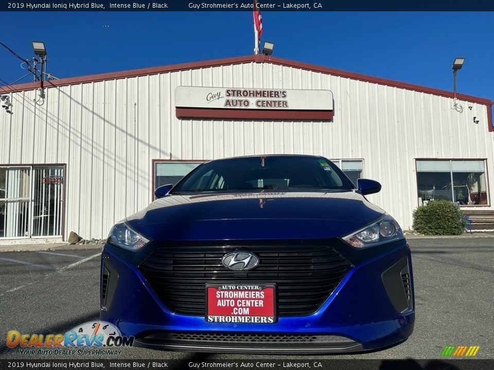 2019 Hyundai Ioniq Hybrid Blue Intense Blue / Black Photo #2