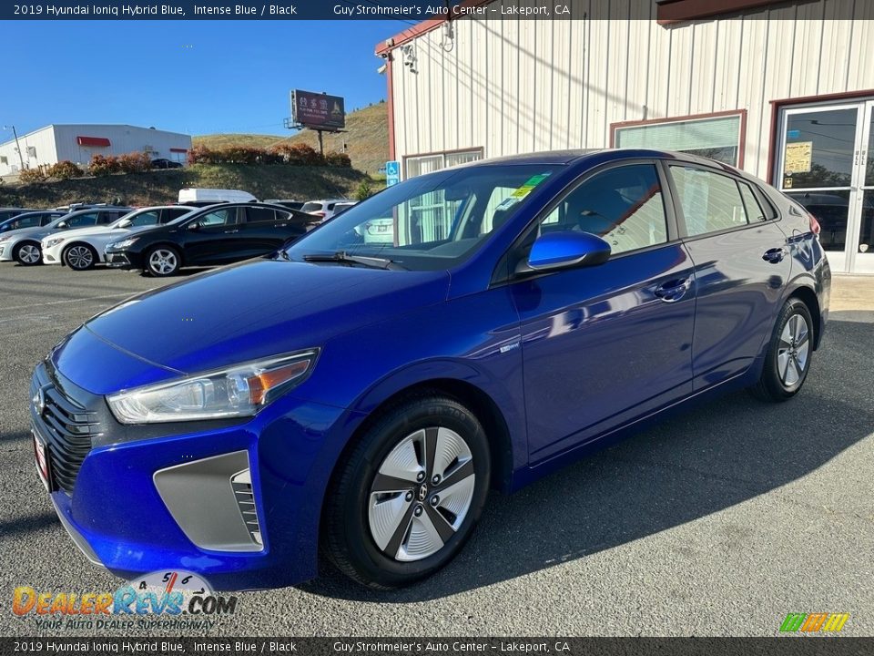 2019 Hyundai Ioniq Hybrid Blue Intense Blue / Black Photo #3