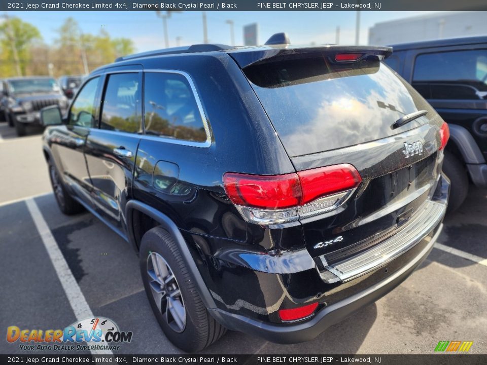 2021 Jeep Grand Cherokee Limited 4x4 Diamond Black Crystal Pearl / Black Photo #6