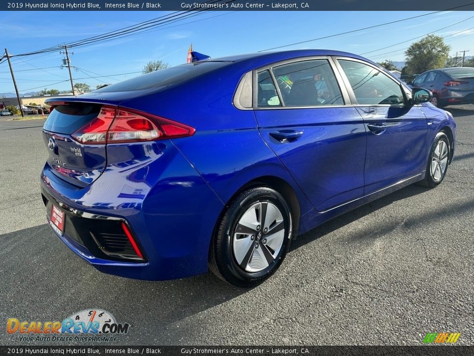 2019 Hyundai Ioniq Hybrid Blue Intense Blue / Black Photo #6