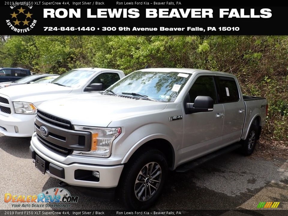 2019 Ford F150 XLT SuperCrew 4x4 Ingot Silver / Black Photo #1