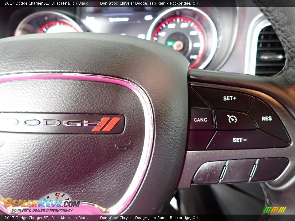 2017 Dodge Charger SE Billet Metallic / Black Photo #14