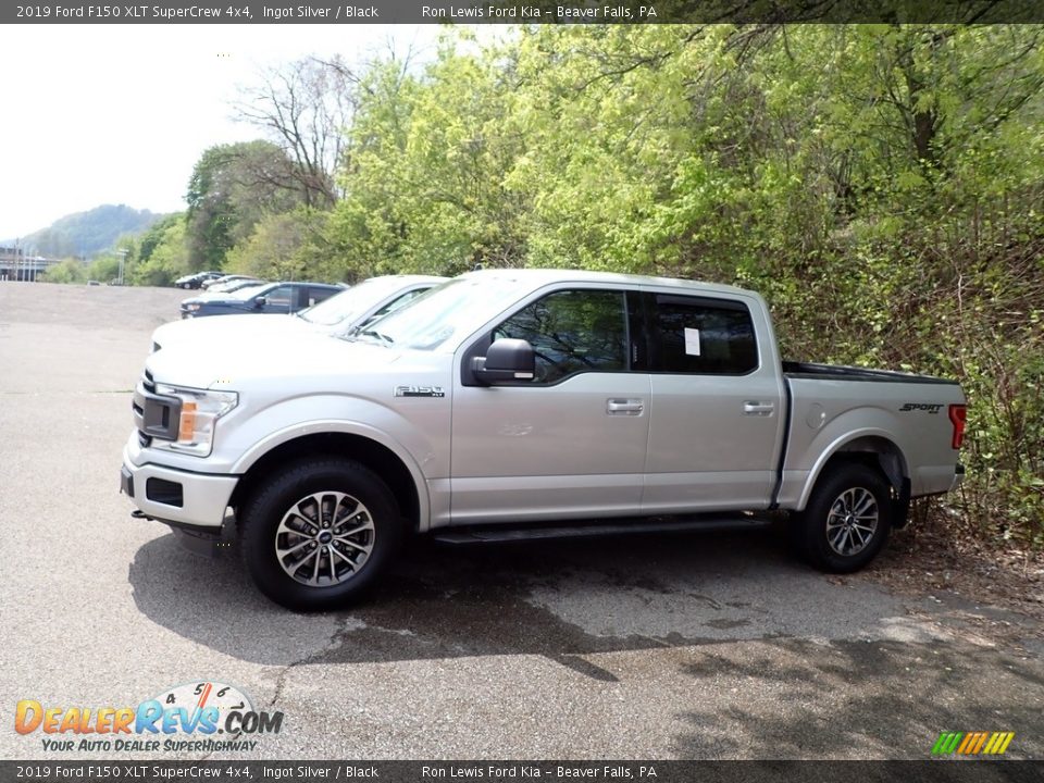 2019 Ford F150 XLT SuperCrew 4x4 Ingot Silver / Black Photo #4