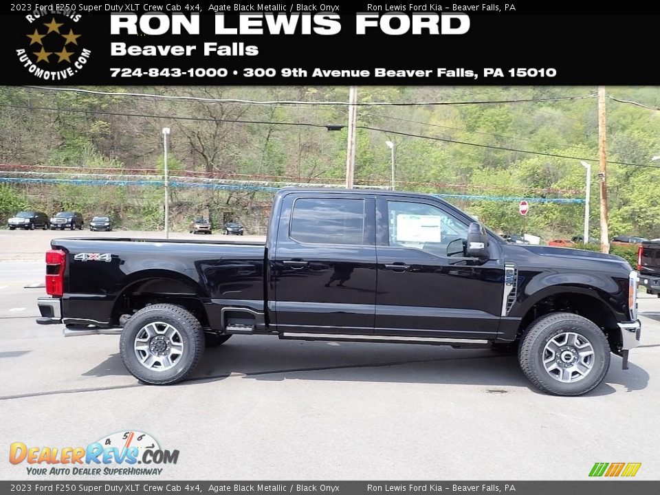 2023 Ford F250 Super Duty XLT Crew Cab 4x4 Agate Black Metallic / Black Onyx Photo #1