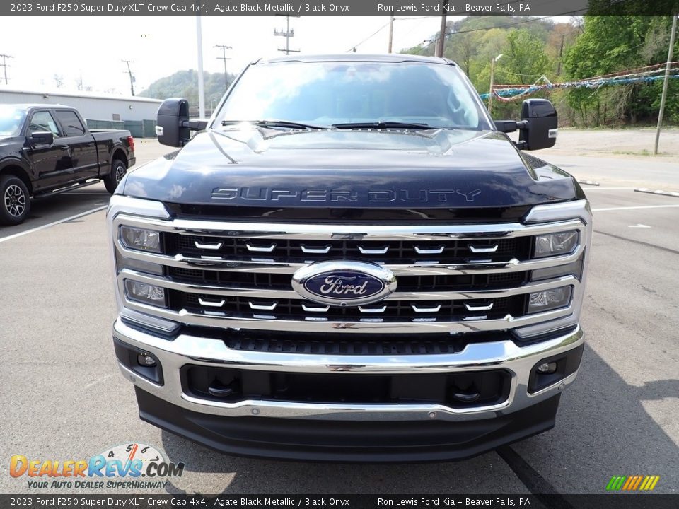 2023 Ford F250 Super Duty XLT Crew Cab 4x4 Agate Black Metallic / Black Onyx Photo #3