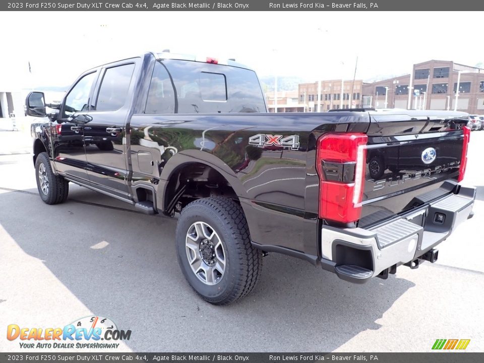 Agate Black Metallic 2023 Ford F250 Super Duty XLT Crew Cab 4x4 Photo #6
