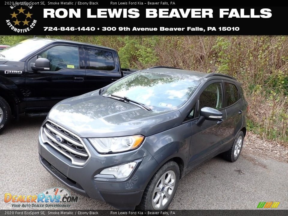 2020 Ford EcoSport SE Smoke Metallic / Ebony Black Photo #1