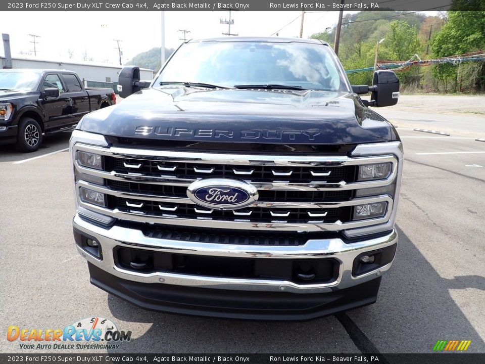 2023 Ford F250 Super Duty XLT Crew Cab 4x4 Agate Black Metallic / Black Onyx Photo #11