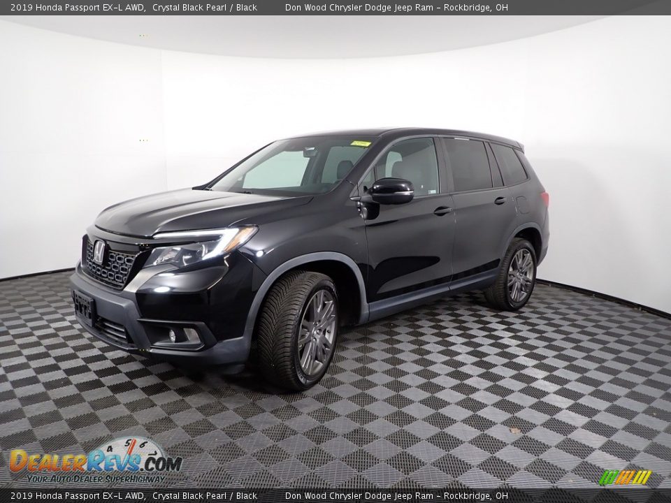 2019 Honda Passport EX-L AWD Crystal Black Pearl / Black Photo #7