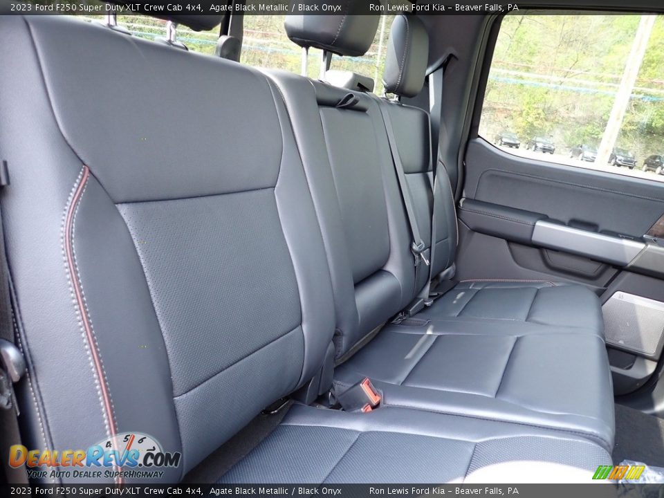 Rear Seat of 2023 Ford F250 Super Duty XLT Crew Cab 4x4 Photo #14
