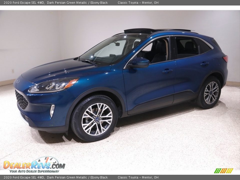 2020 Ford Escape SEL 4WD Dark Persian Green Metallic / Ebony Black Photo #3