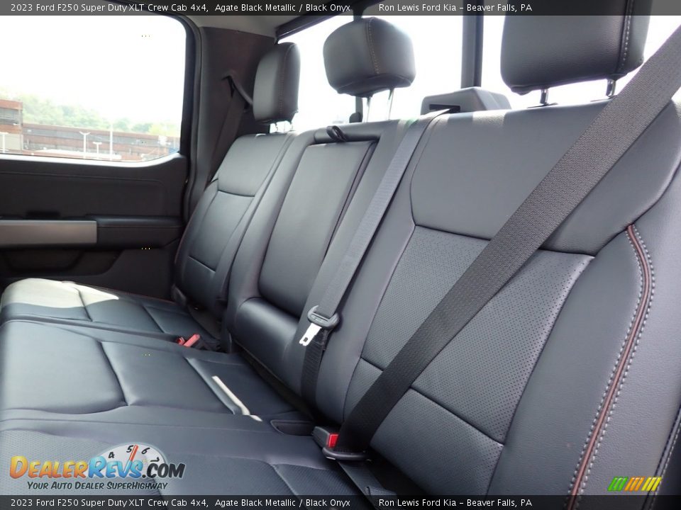 Rear Seat of 2023 Ford F250 Super Duty XLT Crew Cab 4x4 Photo #17