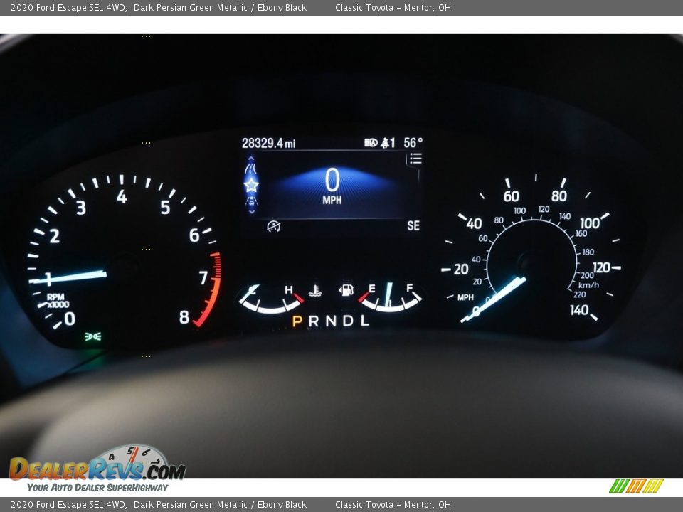 2020 Ford Escape SEL 4WD Dark Persian Green Metallic / Ebony Black Photo #9