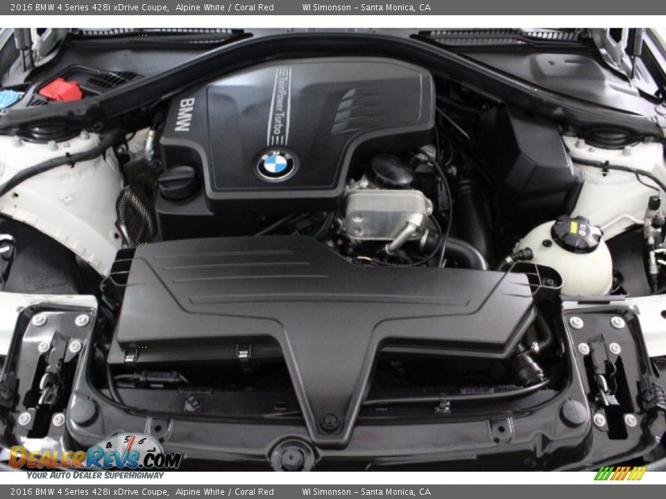 2016 BMW 4 Series 428i xDrive Coupe Alpine White / Coral Red Photo #30