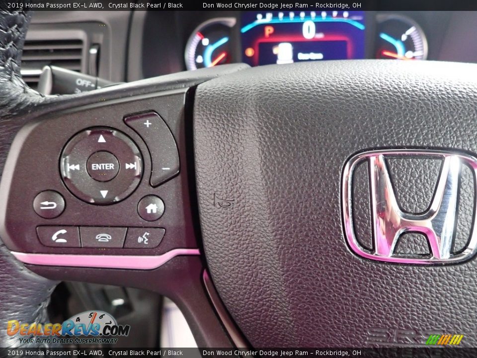 2019 Honda Passport EX-L AWD Crystal Black Pearl / Black Photo #17