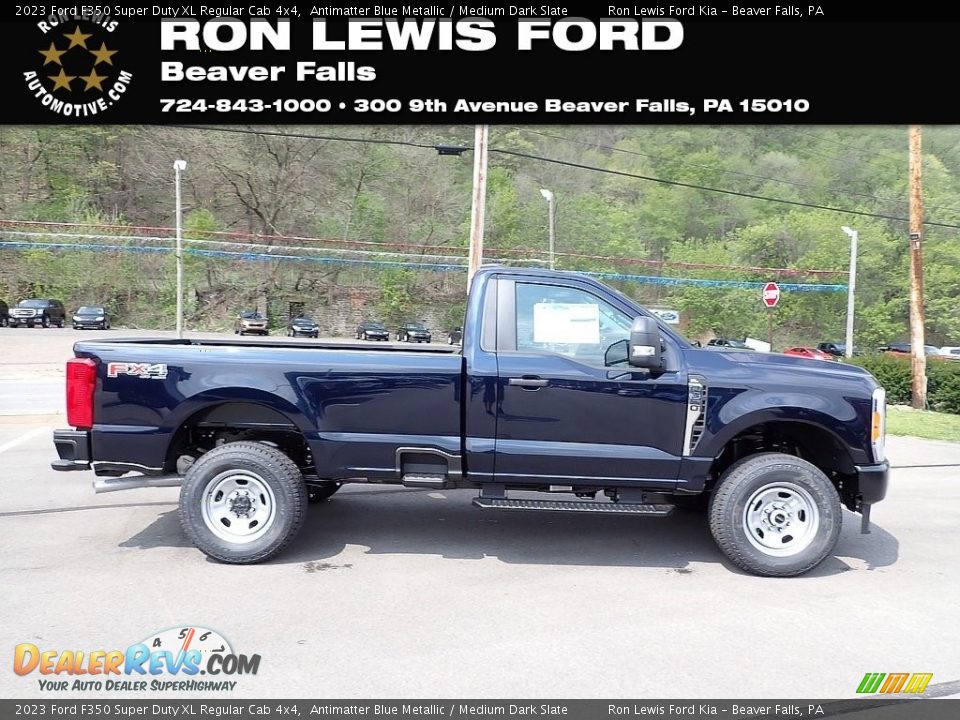2023 Ford F350 Super Duty XL Regular Cab 4x4 Antimatter Blue Metallic / Medium Dark Slate Photo #1
