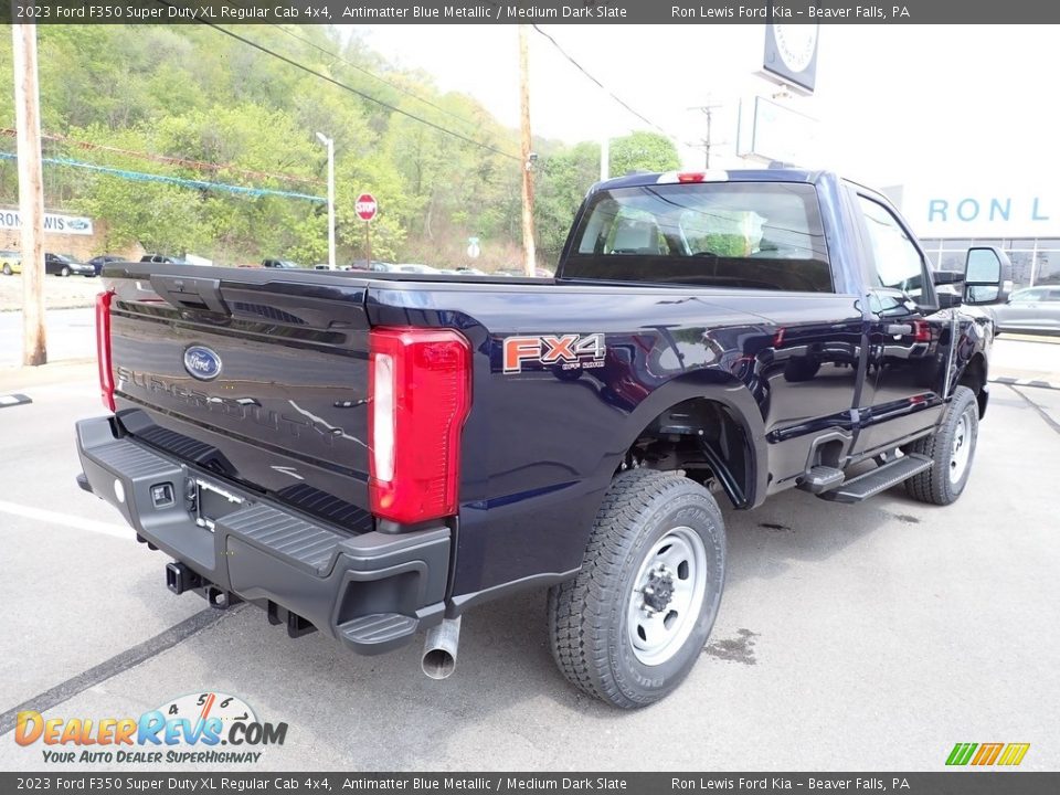 2023 Ford F350 Super Duty XL Regular Cab 4x4 Antimatter Blue Metallic / Medium Dark Slate Photo #8