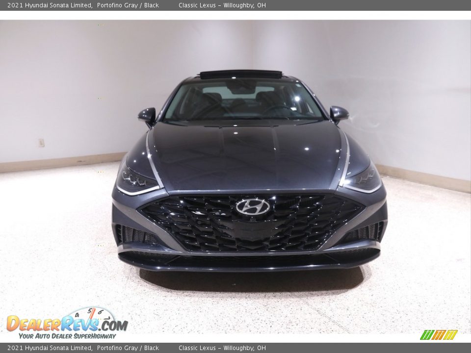 2021 Hyundai Sonata Limited Portofino Gray / Black Photo #2