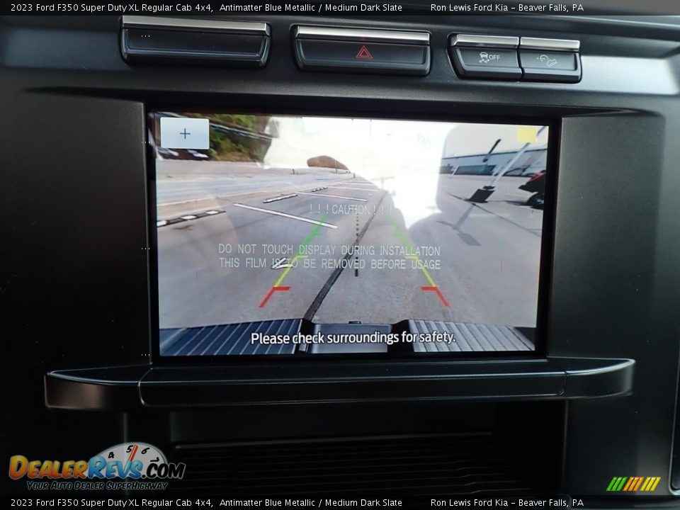 2023 Ford F350 Super Duty XL Regular Cab 4x4 Antimatter Blue Metallic / Medium Dark Slate Photo #17