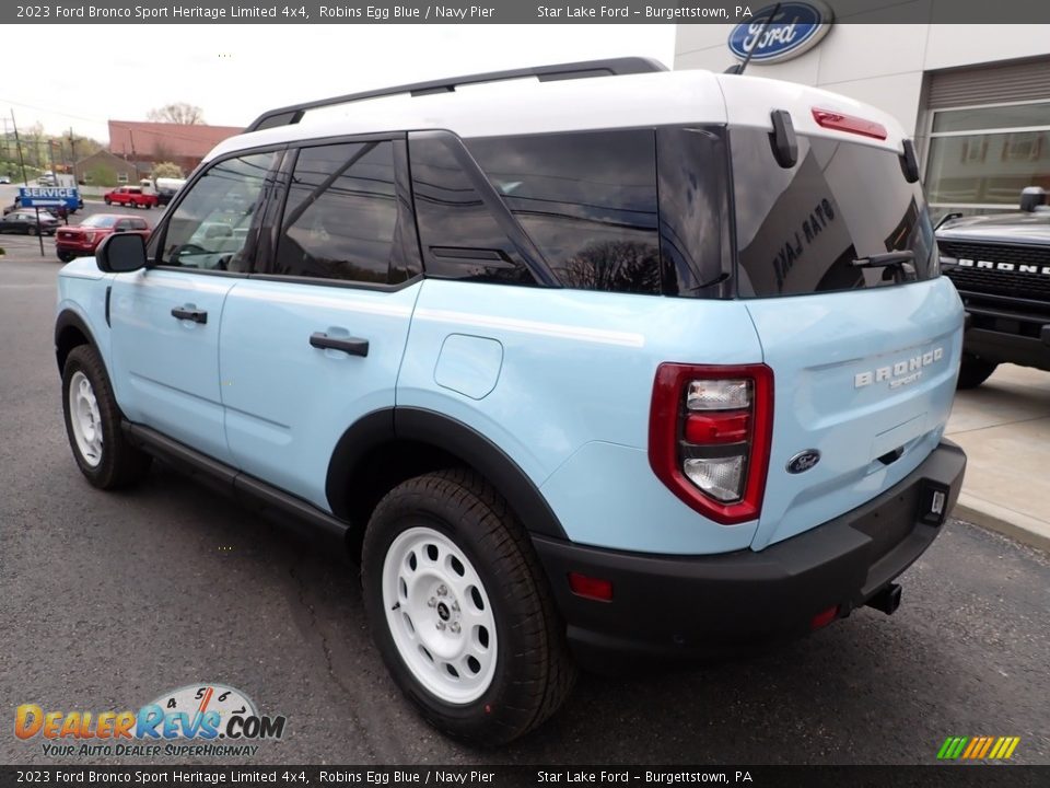 2023 Ford Bronco Sport Heritage Limited 4x4 Robins Egg Blue / Navy Pier Photo #3