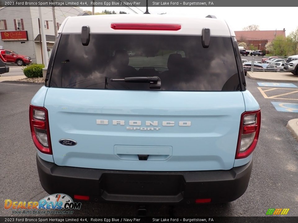 2023 Ford Bronco Sport Heritage Limited 4x4 Robins Egg Blue / Navy Pier Photo #4