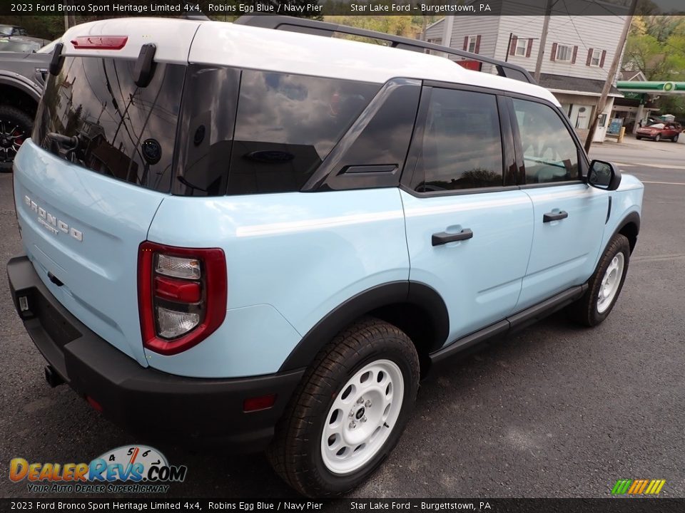 2023 Ford Bronco Sport Heritage Limited 4x4 Robins Egg Blue / Navy Pier Photo #5