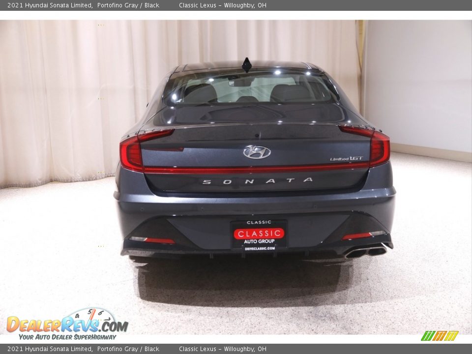 2021 Hyundai Sonata Limited Portofino Gray / Black Photo #20