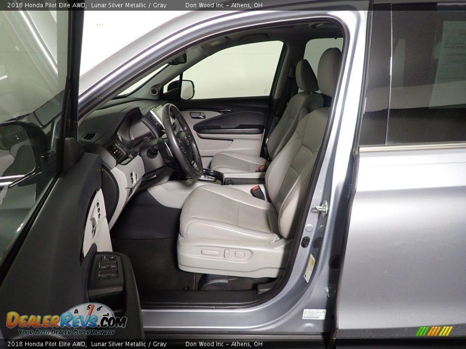 2018 Honda Pilot Elite AWD Lunar Silver Metallic / Gray Photo #22