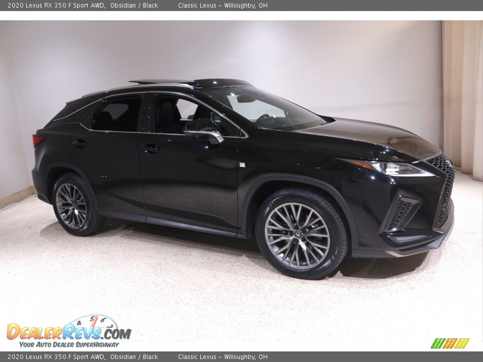 2020 Lexus RX 350 F Sport AWD Obsidian / Black Photo #1