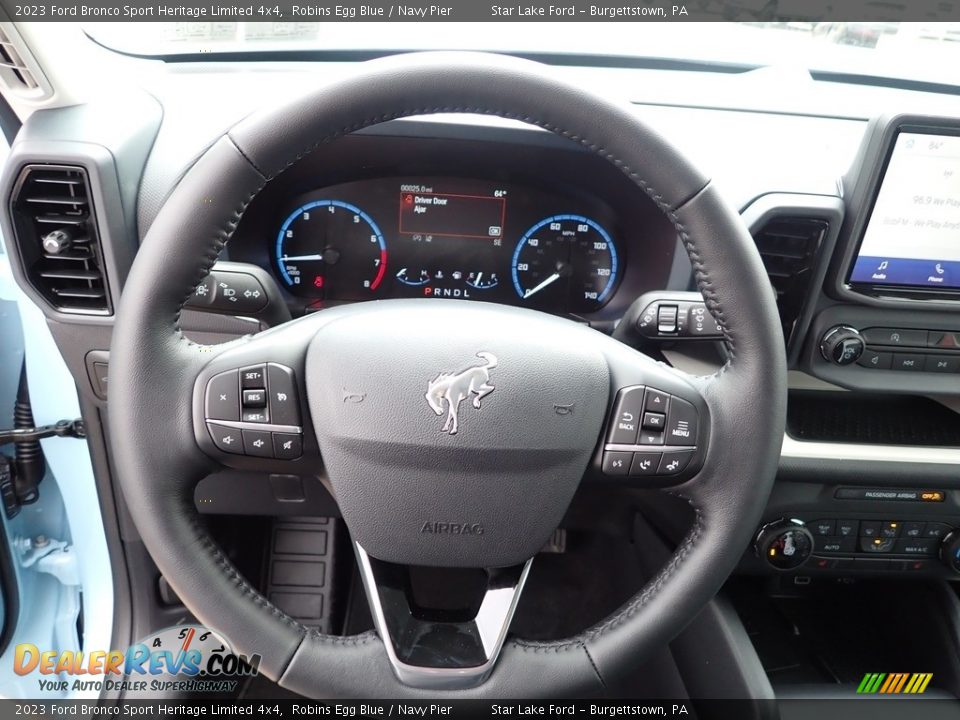 2023 Ford Bronco Sport Heritage Limited 4x4 Steering Wheel Photo #19