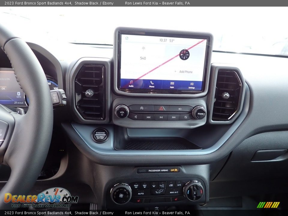 2023 Ford Bronco Sport Badlands 4x4 Shadow Black / Ebony Photo #16