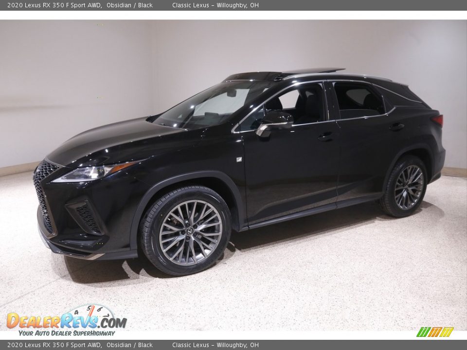 2020 Lexus RX 350 F Sport AWD Obsidian / Black Photo #3