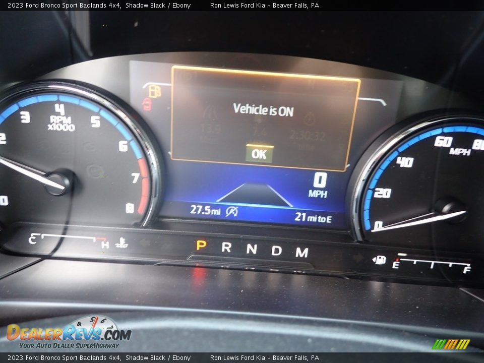 2023 Ford Bronco Sport Badlands 4x4 Shadow Black / Ebony Photo #17