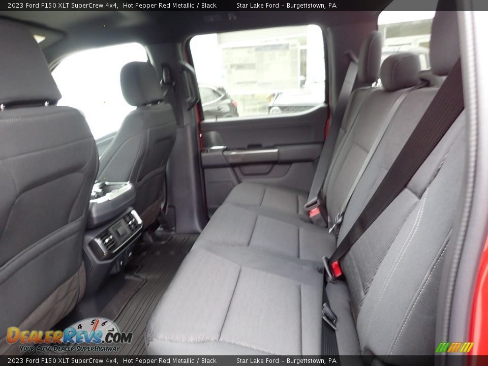 Rear Seat of 2023 Ford F150 XLT SuperCrew 4x4 Photo #12