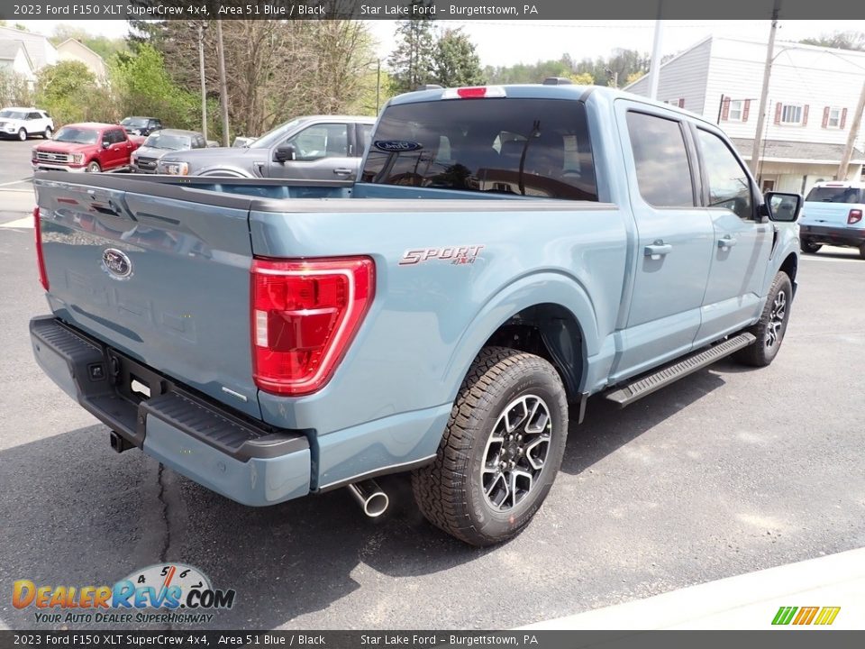 2023 Ford F150 XLT SuperCrew 4x4 Area 51 Blue / Black Photo #5