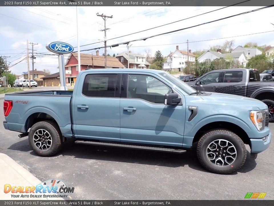 Area 51 Blue 2023 Ford F150 XLT SuperCrew 4x4 Photo #6