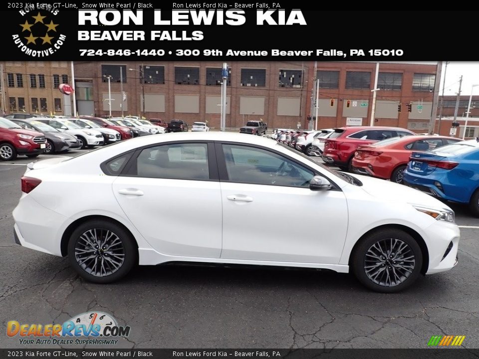 2023 Kia Forte GT-Line Snow White Pearl / Black Photo #1