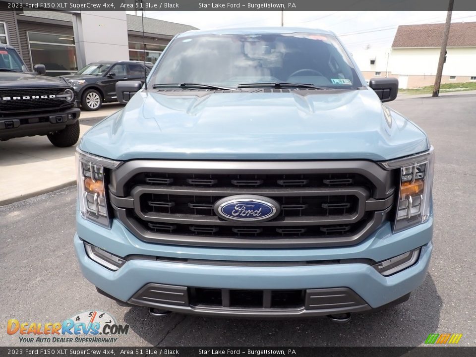 2023 Ford F150 XLT SuperCrew 4x4 Area 51 Blue / Black Photo #8